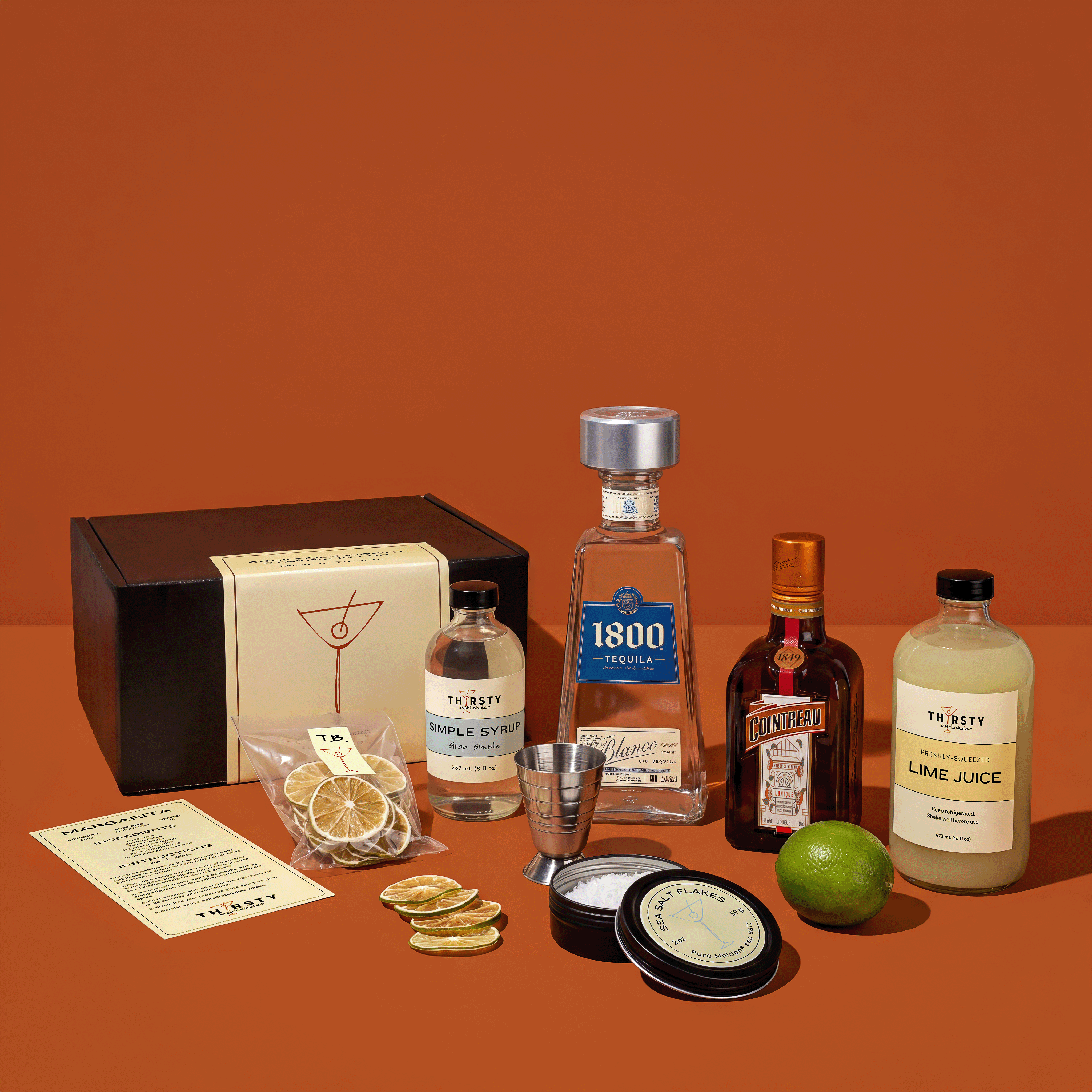 Margarita cocktail kit with 1800 Tequila included, from Thirsty Bartender Toronto