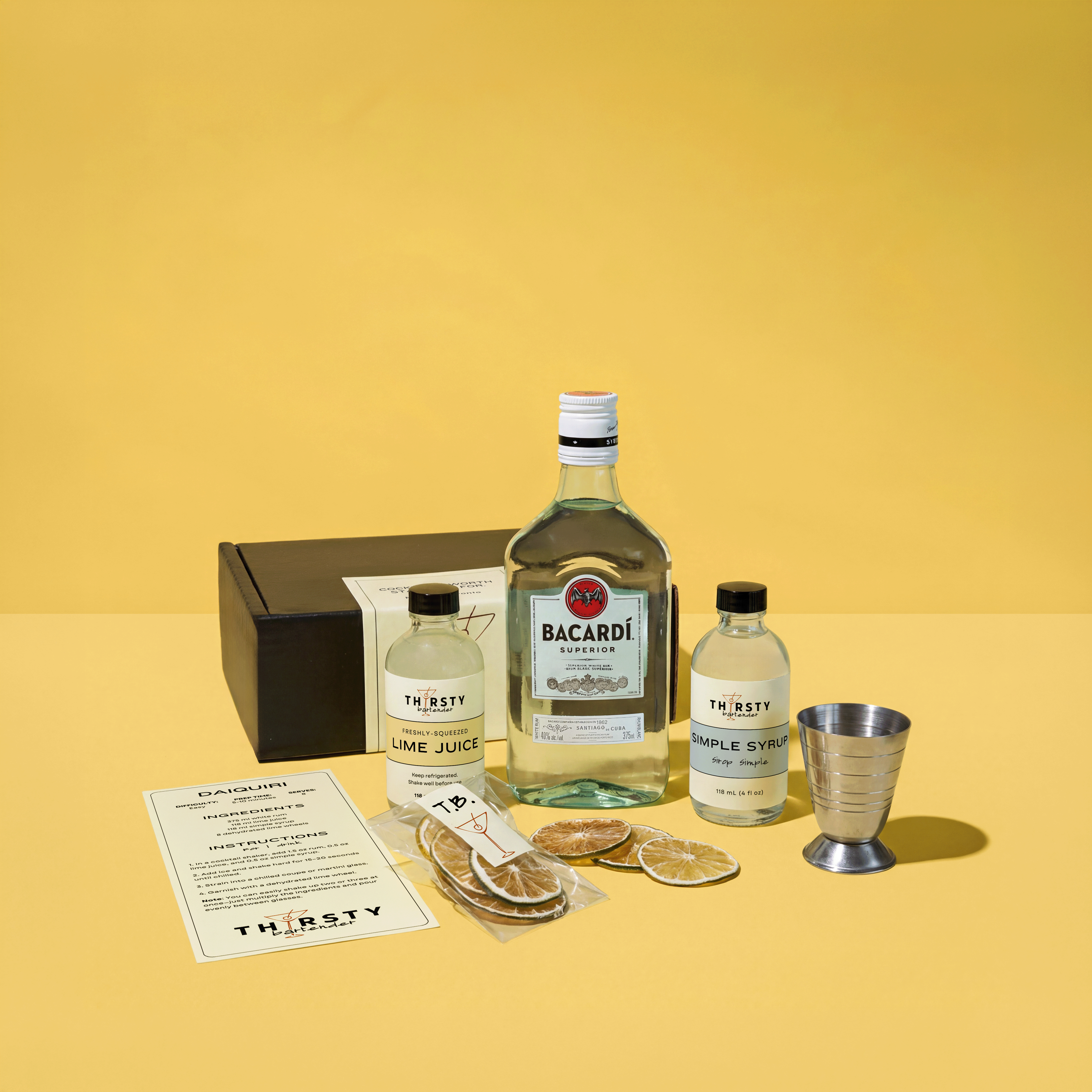 Daiquiri cocktail kit with Bacardi Rum included, from Thirsty Bartender Toronto